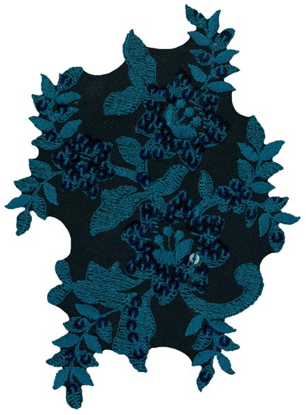 Sequin Motif - Teal